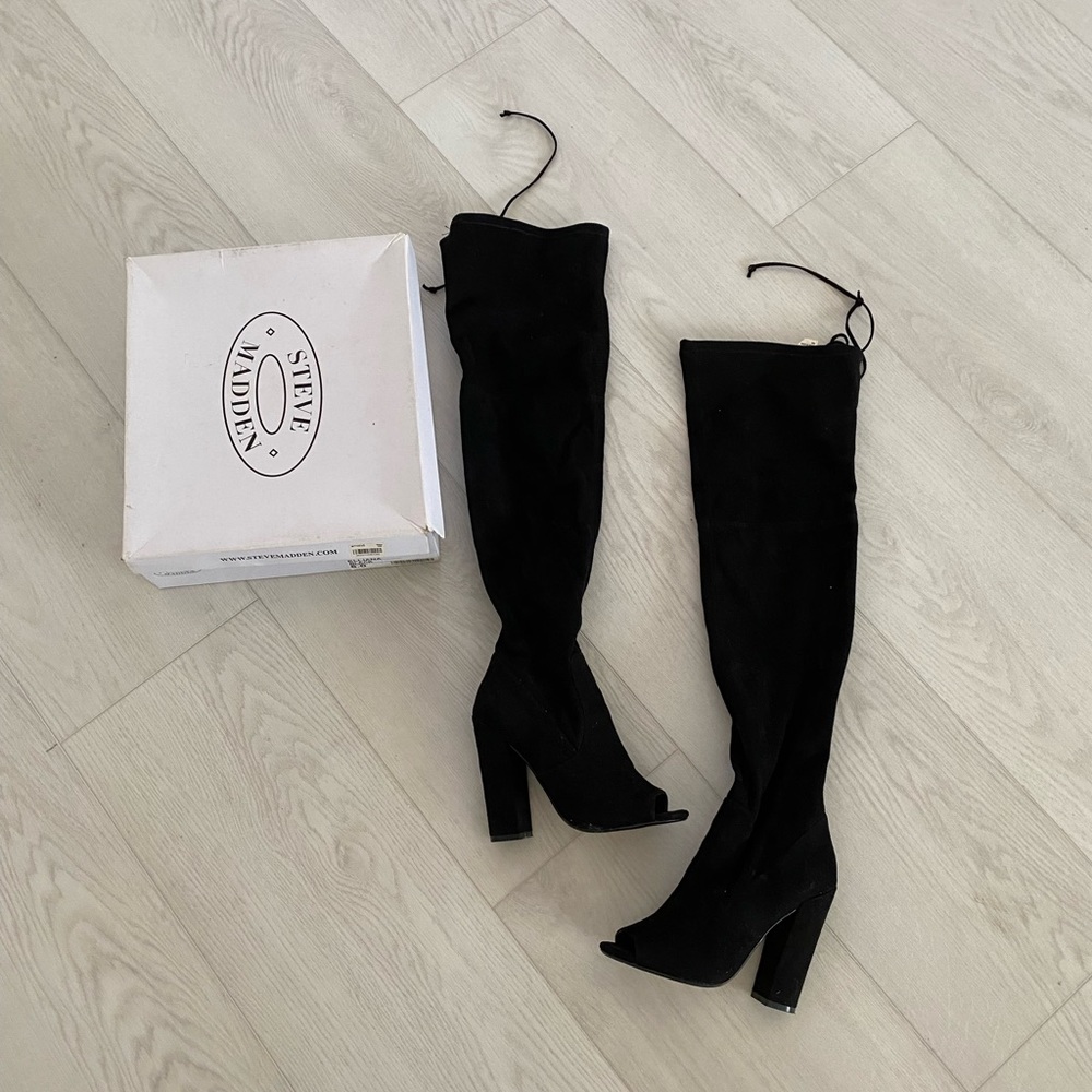 Steve Madden Over the Knee Faux Suede Boots